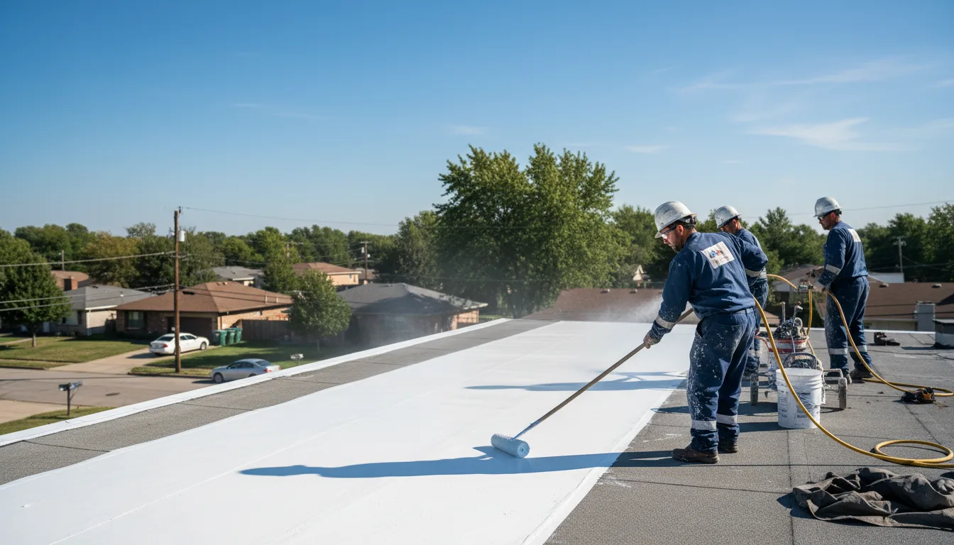 Commercial roof coating in Saint Albans, NY near me